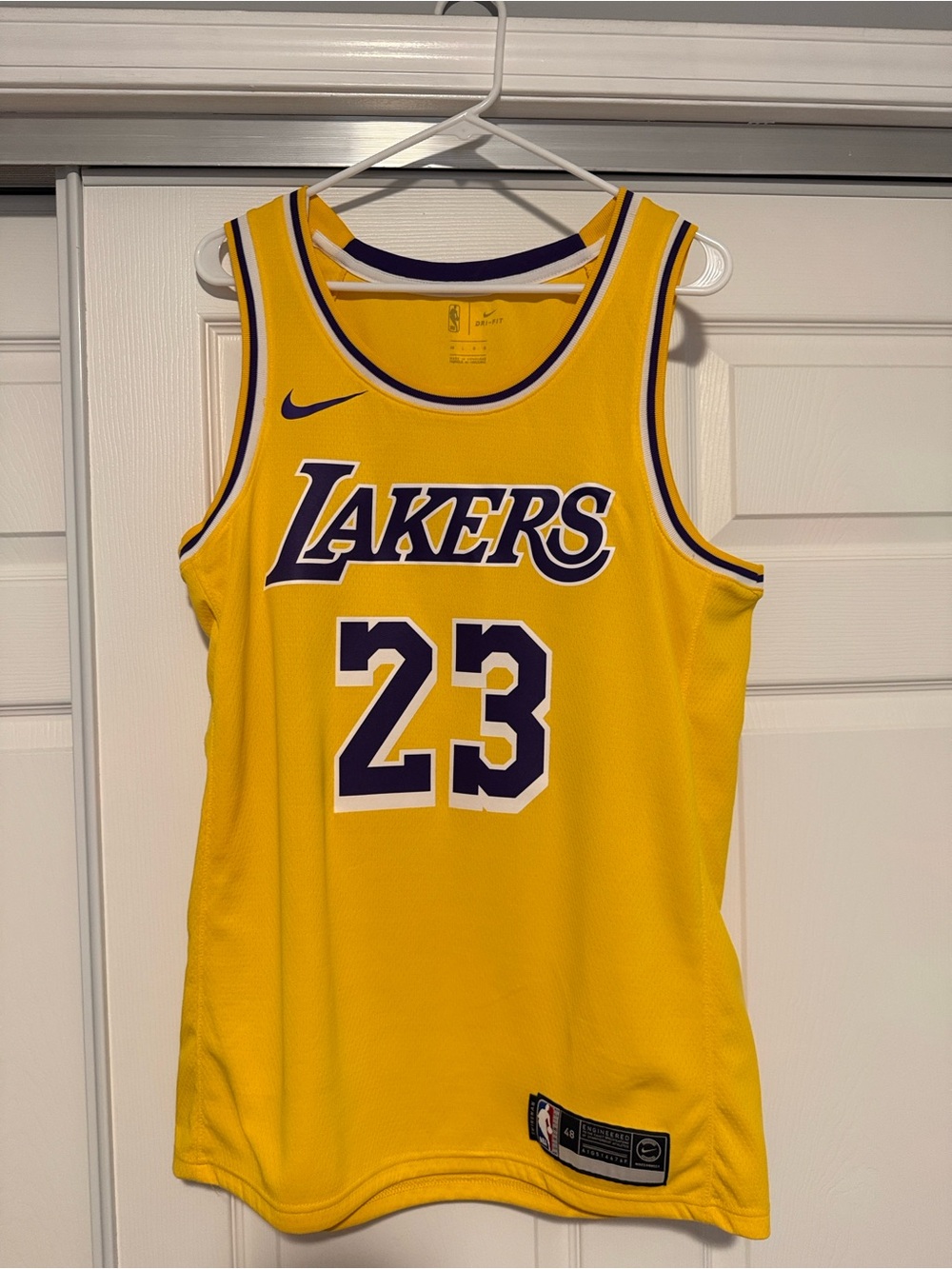 Nike | LeBron James #23 Home Jersey, Gold, Size L